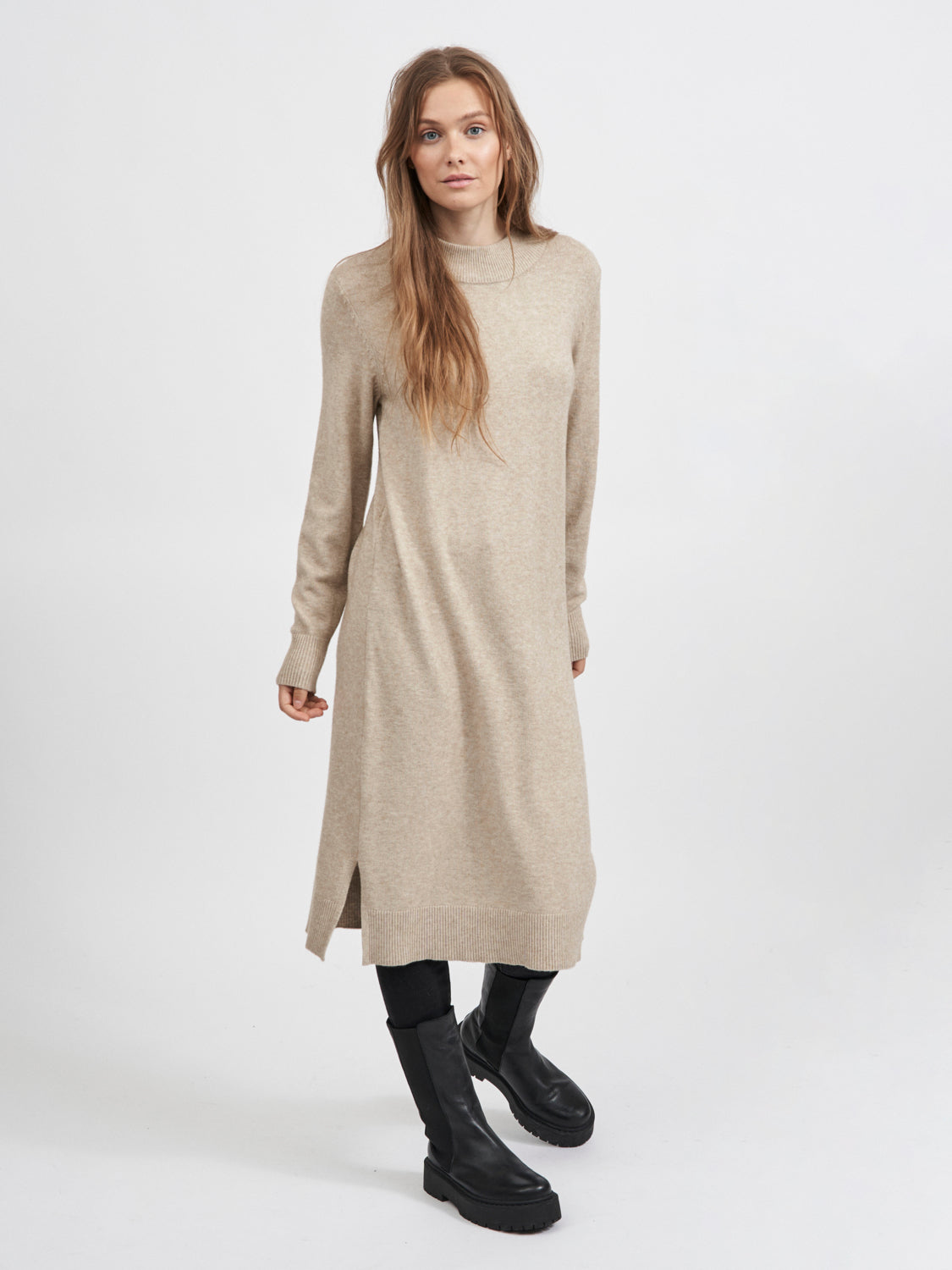 VIRIL Dress - Natural Melange